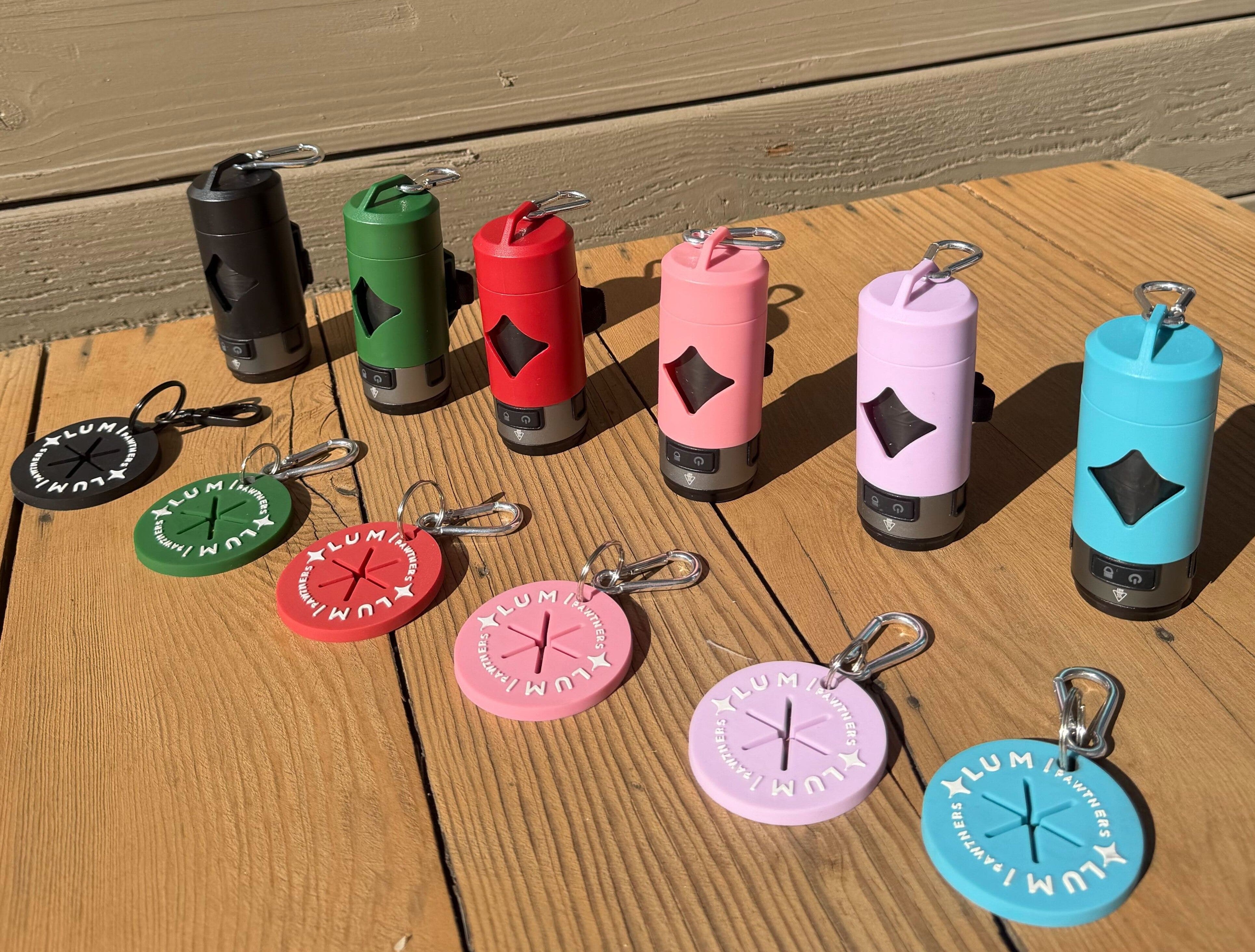 Lumi Pawtners | Illuminated Dog Poop Bag Holder | Illuminated Dog
